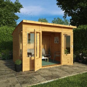Mercia 10'x 8' Premium Helios Traditional Summerhouse - Curved Roof