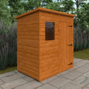 Pro-Tect Timber 5'x4' Super Pent Shiplap Shed (Window or Windowless)