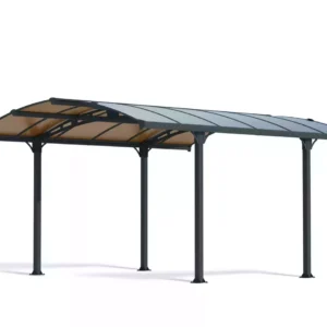 Palram -Canopia 11' x 14' Tuscon 4300 Metal Gazebo - Grey