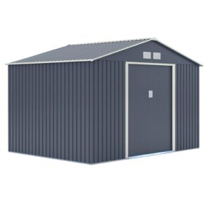 Trentvale 10x8 Metal Apex Shed Dark Grey