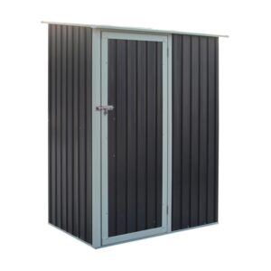 Trentvale 5x3 Metal Pent Shed Dark Grey