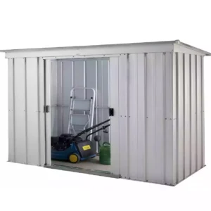Yardmaster 8' x 4' Pent Metal Shed - Silver