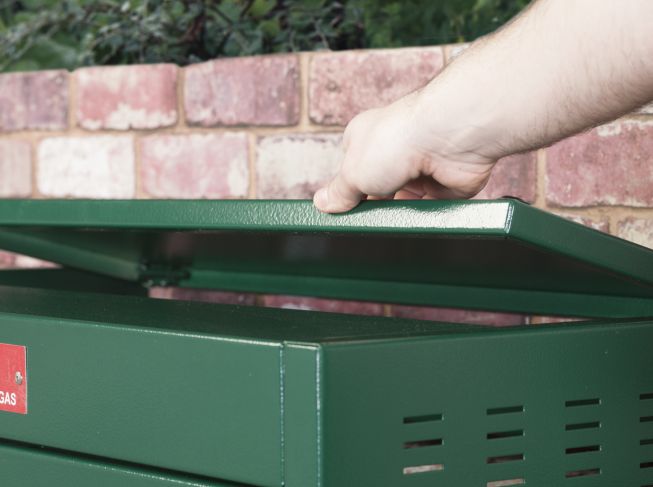 Asgard Heavy Duty Metal Gas Bottle Storage - 2 Bottles (19Kg) - Image 2