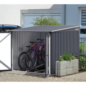Duramax 6' x 6' Metal Bicycle Store - Anthracite