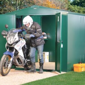 Asgard 7'x9' Gladiator Heavy Duty Metal Motorcycle Storage Garage - with 5 Point Locking System