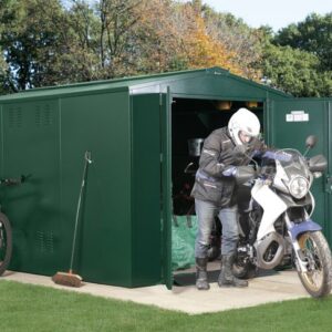Asgard 7'x11' Gladiator Heavy Duty Metal Motorcycle Storage Garage - with 5 Point Locking System