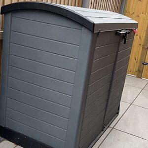 Duramax Storeaway Arc Lid Plastic Bin Store - Double Cedar Grain