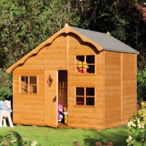 Rowlinson Timber 8' x 6' Playaway Swiss Cottage Playhouse