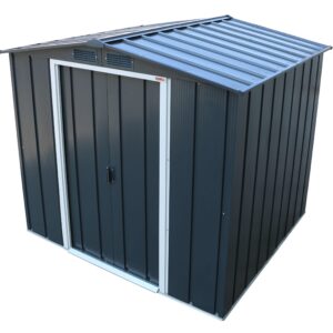 Duramax Eco 8x6 Metal Apex Garden Shed  Anthracite