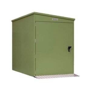 SafeStor Skipton 6'x3' Heavy Duty Metal Mobility Shed (Various Colours) - Side Entry