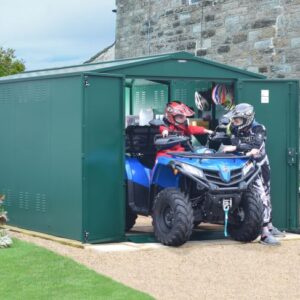 Asgard 7'x14'5 Gladiator Heavy Duty Metal Quad Bike & ATV Storage Garage - with 5 Point Locking System