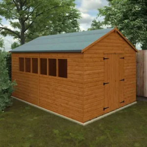 Pro-Tect Timber 14'x10' XL Shiplap Workshop Shed with Standard Framing (Window or Windowless)