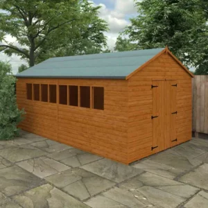 Pro-Tect Timber 18'x10' XL Shiplap Workshop Shed with Standard Framing (Window or Windowless)
