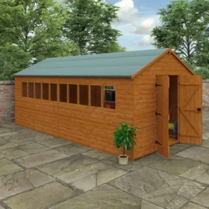 Pro-Tect Timber 20'x10' XL Shiplap Workshop Shed with Standard Framing (Window or Windowless)