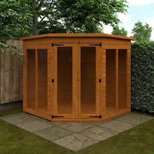 Pro-Tect Timber 7'x7' Shiplap Full Pane Timber Cornerhouse