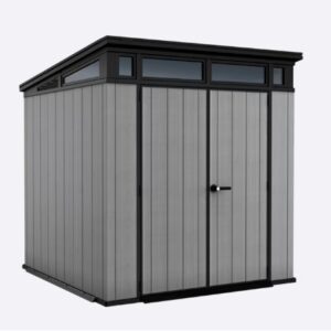Keter 7'x 7' Artisan 2 Heavy Duty Plastic Pent Shed - New Look Grey