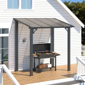 Pro-Tect 8x5 Freestanding Aluminium Heavy Duty Hardtop UPF Galvanized Pergola