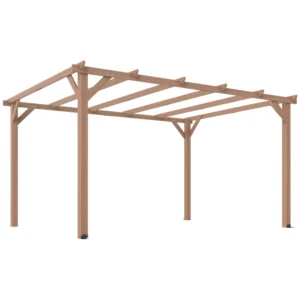 OutSunny 13' x10'  Timber Pergola Kit -  Maple Wood-Effect (Coming Soon)