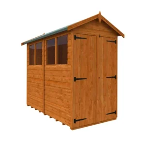 Pro-Tect Timber 8'x4' Flex Double Door Apex Shed - Express Delivery