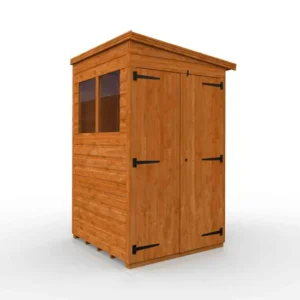 Pro-Tect Timber 4'x4' Double Door Flex Pent Shed - Express Delivery