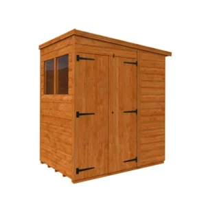 Pro-Tect Timber 4'X6' Double Door Flex Pent Shed - Express Delivery
