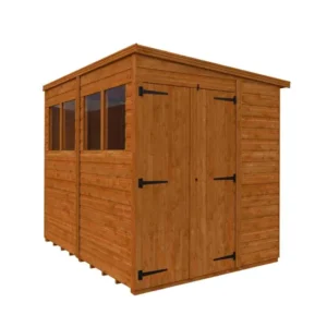 Pro-Tect Timber 8'X6'  Double Door Flex Pent Shed - Express Delivery