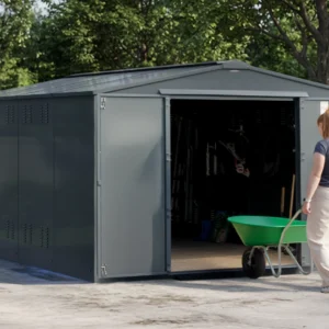 Asgard 10'x14' Garrison Plus Heavy Duty Metal Workshop Shed - with Installation `