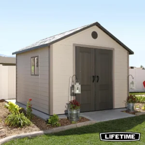 Lifetime 11x11 Heavy Duty Plastic Outdoor Storage Shed - Model 6433X
