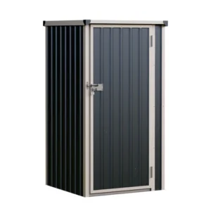 Living and Home 3'x3' Metal Pent Garden Storage Shed - Anthracite and White