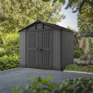 Keter 8'x6' Stronghold Heavy Duty Plastic Shed - Grey