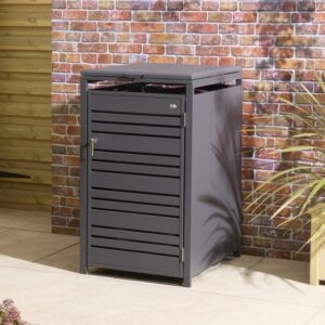Rowlinson Chelsea Premium Metal Single Bin Store - Anthracite