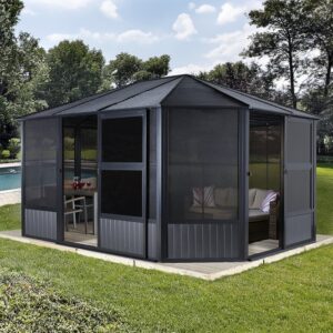 Sojag Charleston 12'x15'  (3.7m x 4.6m) Metal  Solarium