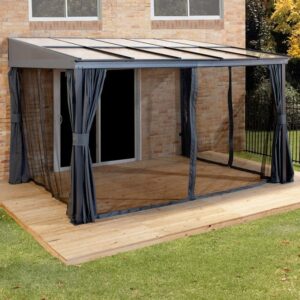Sojag Pompano 10'x12' (3m x 3.7m) Lean To Polycarbonate Patio Cover
