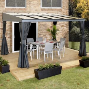Sojag Pompano 10'x10' (3m x 3m) Lean To Polycarbonate Patio Cover
