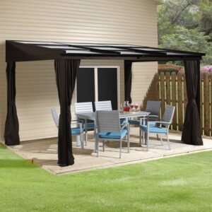 Sojag Sutton 10'x12' (3m x 3.7m) Lean To Polycarbonate Patio Cover