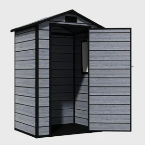 Pro-Tect 4'x3' Plastic Shed with Integral Floor - Wood Grain