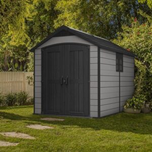 Keter 7.5' x 11.5' Premier Plastic Apex Storage Shed