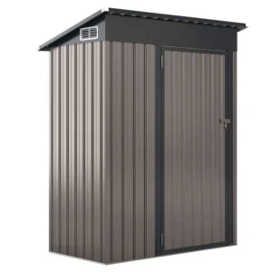 Pro-Tect 5'x3' Metal Pent Shed with Air Vent - Grey