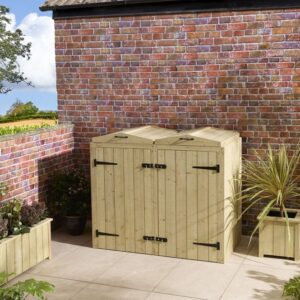 Rowlinson Traditional Timber Signature Heritage T&G Double Bin Store