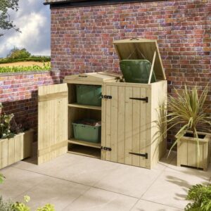 Rowlinson Traditional Timber Signature Heritage T&G Single Bin Store With Box Store
