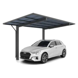 Ximax 17'x9' Metal Carport Wing - Anthracite
