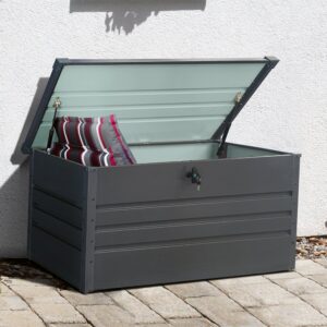 Ximax 4'x2' Metal Cushion Storage 400 Litre Box - Anthracite